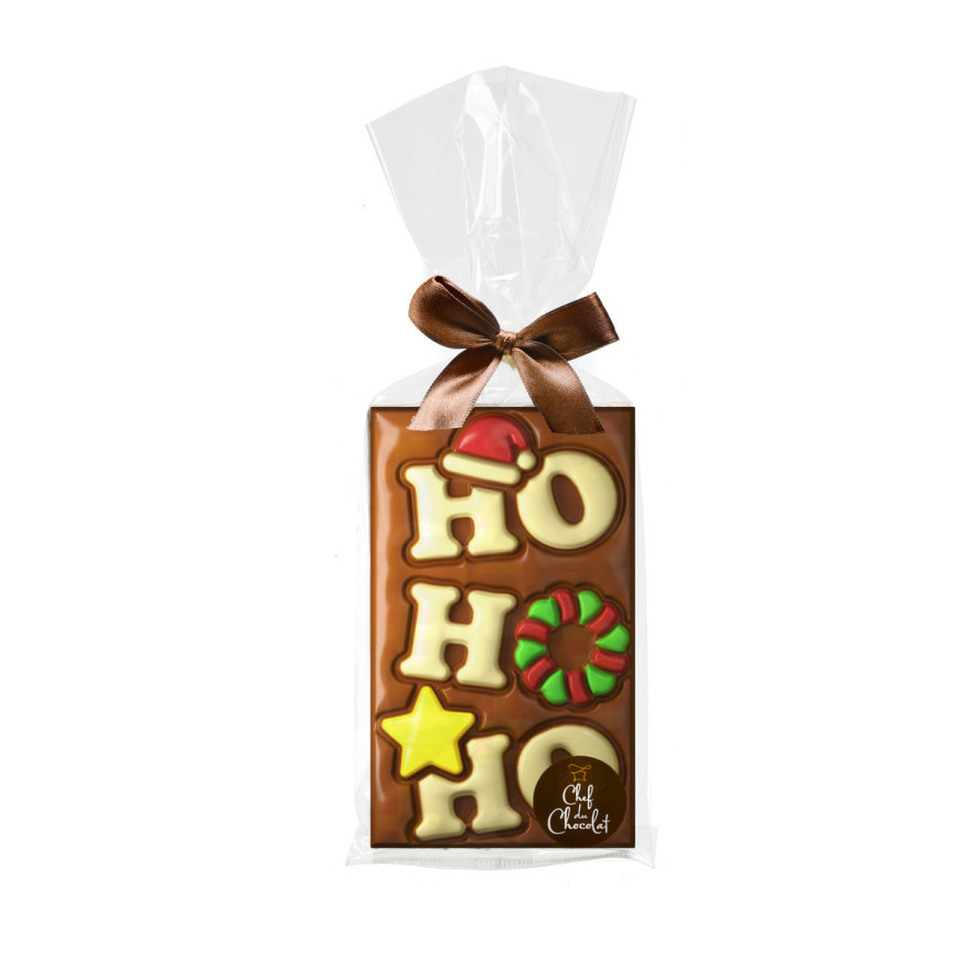 Tablette au chocolat au lait Noël Ho Ho Ho 150 gr - Van Ham