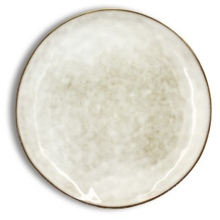 Assiette plate 27,5 cm Boral en grès beige - Ogo living