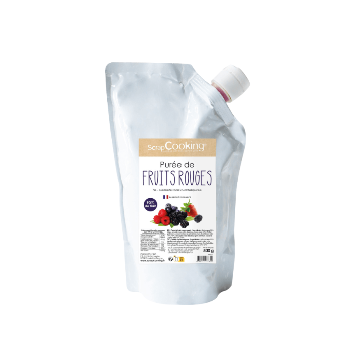Purée de fruits rouges 500 gr - Scrapcooking