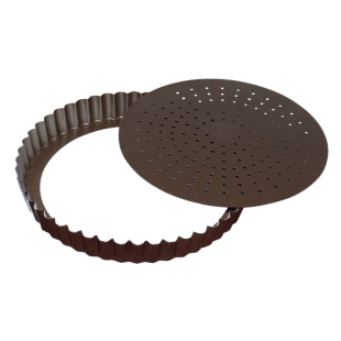 Moule à tarte avec fond mobile antiadhérent 30 cm - Alice Dé