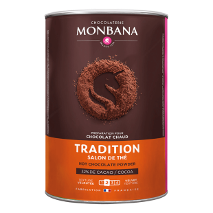 Chocolat en poudre tradition salon de thé 52% de cacao 1 kg Chocolat en poudre tradition salon de thé 52% de cacao 1 kg