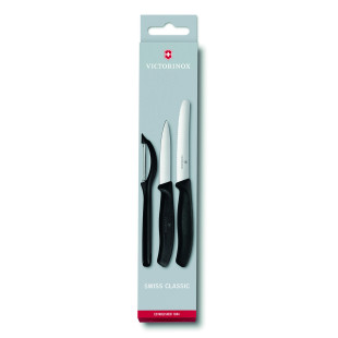 Set 3 pièces accessoires de cuisine swissclassic noir - Vict