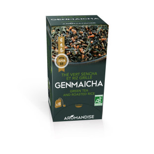 18 sachets de thé vert et riz Genmaicha 2 gr - Aromandise