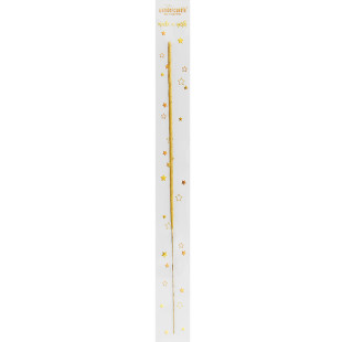 Bougie cierge scintillant doré 30 cm - Wondercandles