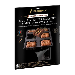 Moule en silicone et tricot de verre 6 petites tablettes 7 x