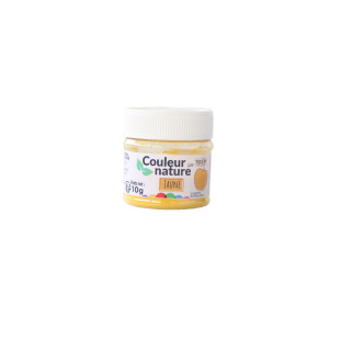 Colorant naturel en poudre Couleur nature : jaune 10 gr - Tr