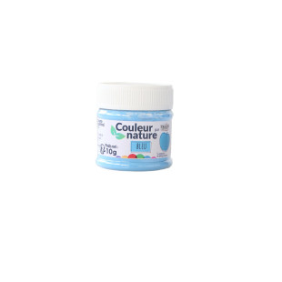 Colorant naturel en poudre Couleur nature : bleu 10 gr - Tré