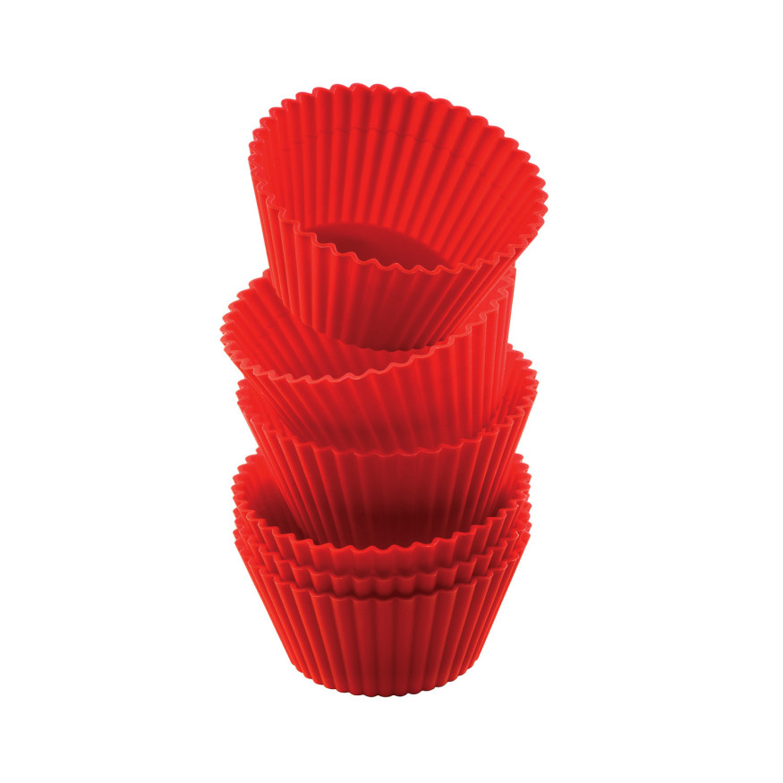 Lot de 6 caissettes en silicone pour cupcakes et muffins 6.8