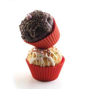 Lot de 6 caissettes en silicone pour cupcakes et muffins 6.8 Lot de 6 caissettes en silicone pour cupcakes et muffins 6.8