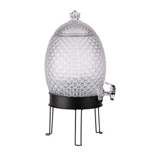 Fontaine 10 litres Ananas avec support - Table passion Fontaine 10 litres Ananas avec support - Table passion