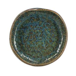 Assiette coupe 25 cm Venus en porcelaine émail réactif - Ogo Assiette coupe 25 cm Venus en porcelaine émail réactif - Ogo