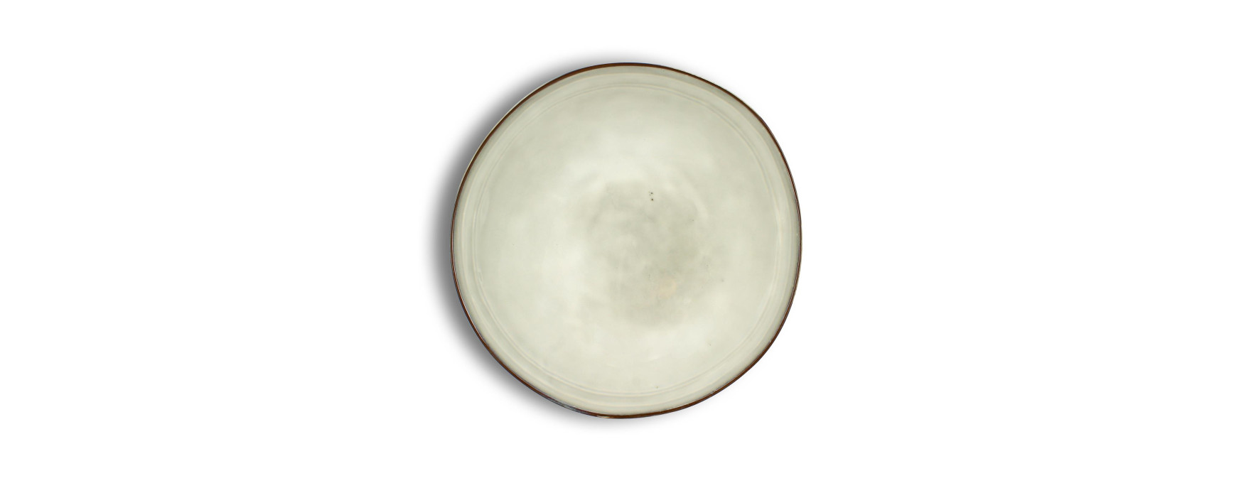 Assiette gourmet 24 cm Boral en grés bleu - Ogo living