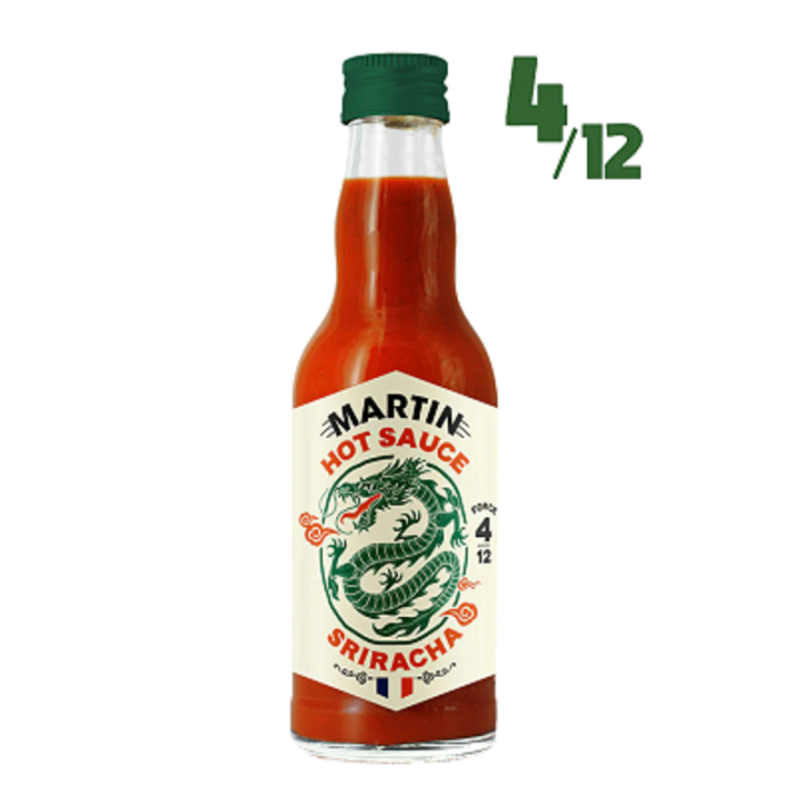 Sauce pimentée SRIRACHA 4/12, 200g - Maison Martin