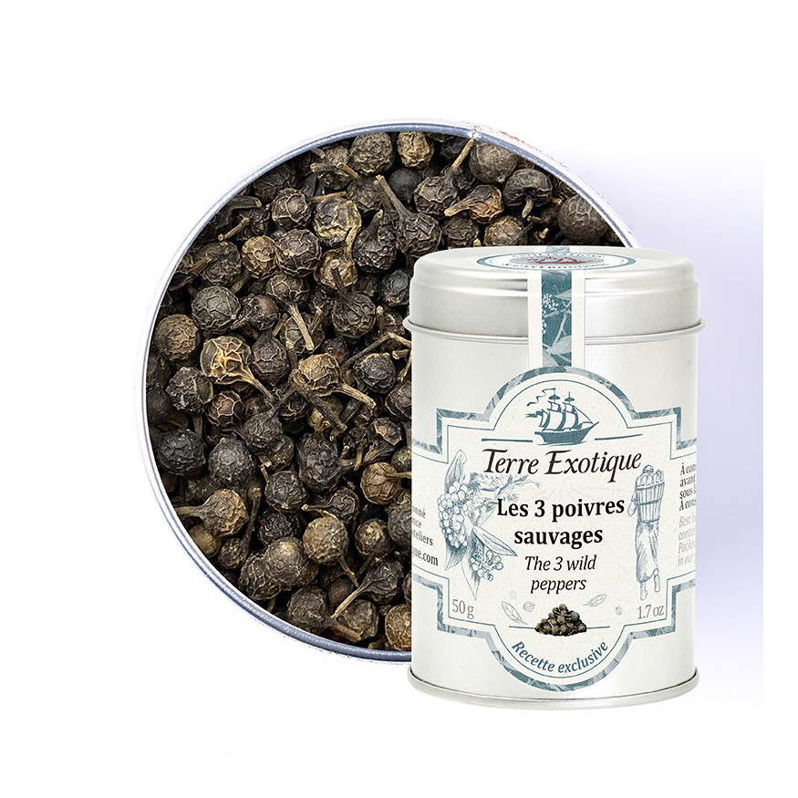 Les 3 poivres sauvages 50g - Terre exotique