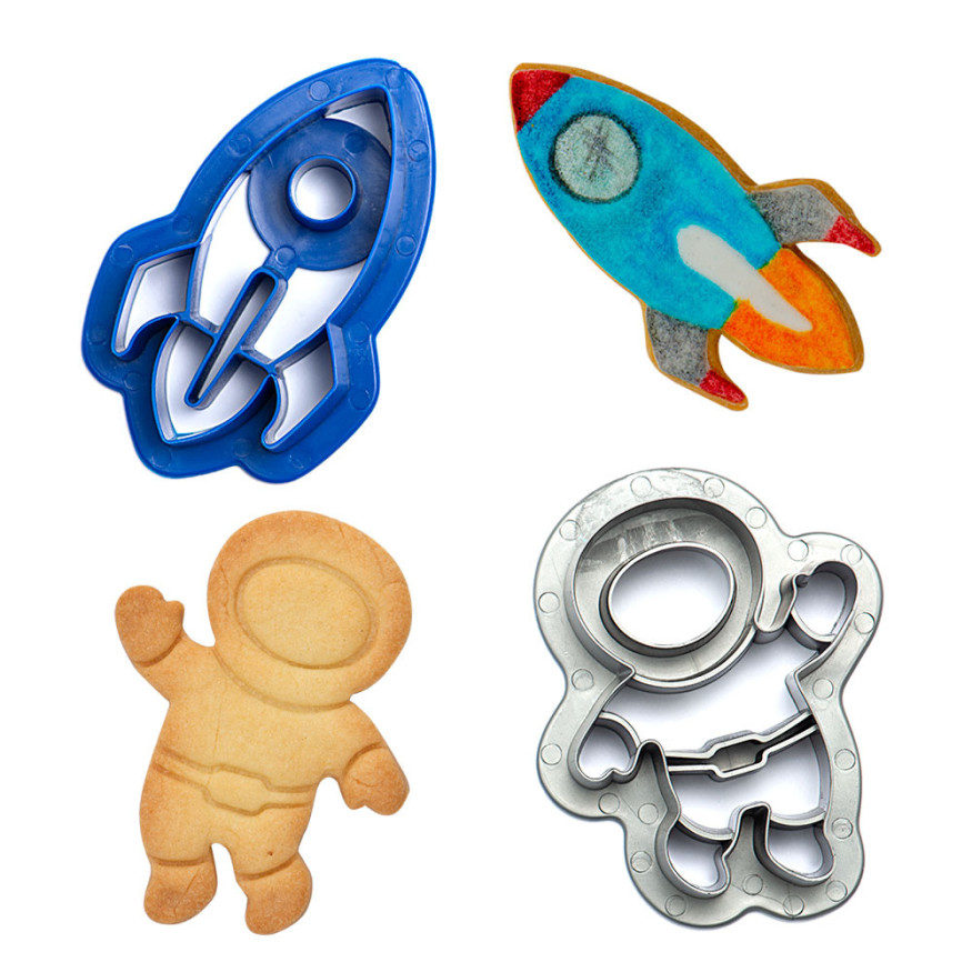 Kit 2 emporte-pièces en plastique : Espace - Decora