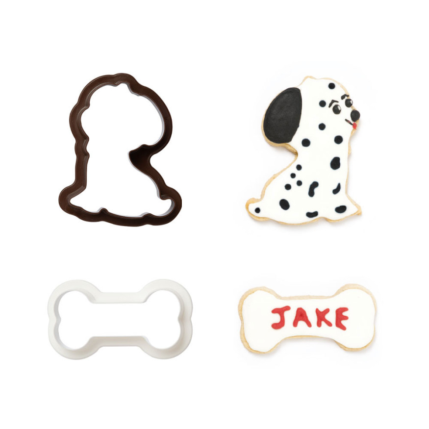 Kit 2 emporte-pièces en plastique : Chien - Decora