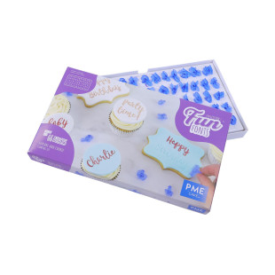 66 emporte-pièces en plastique pour cake design : lettres, c
