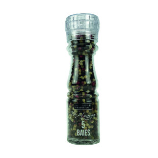 Moulin poivre 5 baies 60g - Savor et Sens