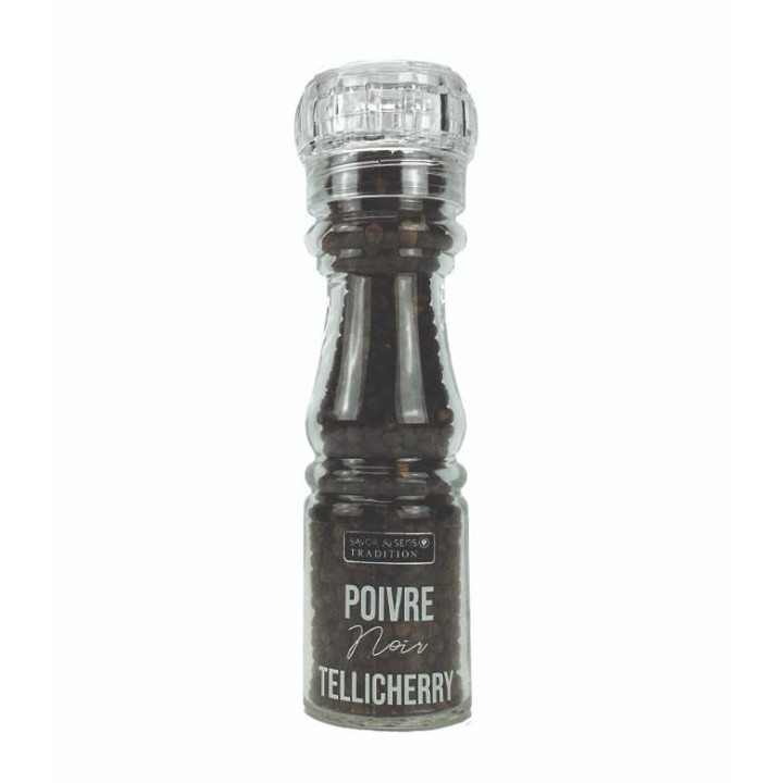 Moulin poivre noir tellichery 75g - Savor et Sens