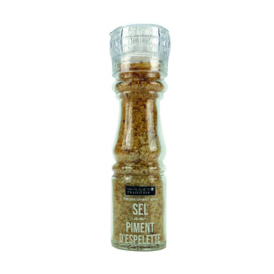 Moulin en verre sel piment d'Espelette 145g - Savor et Sens