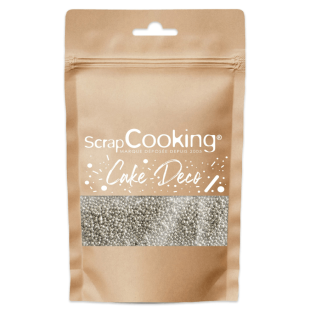 Dcor  parsemer : mini perles argentes 80 gr - Scrapcooking