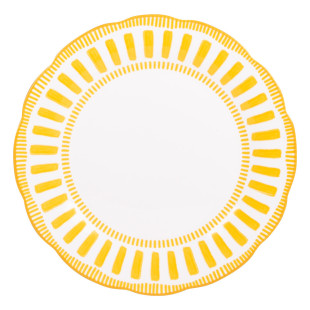 Assiette plate 27cm Napoli Jaune - Table passion