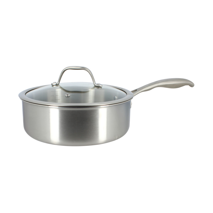 Sauteuse Triply en acier inoxydable 24cm sans PFAS - Menasty