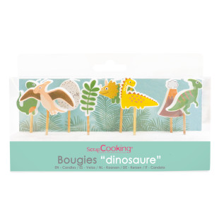 8 bougies Dinosaure - Scrapcooking 8 bougies Dinosaure - Scrapcooking