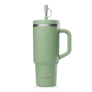 Travel cup isotherme inox Matt Tilleul - 900ml - Qwetch