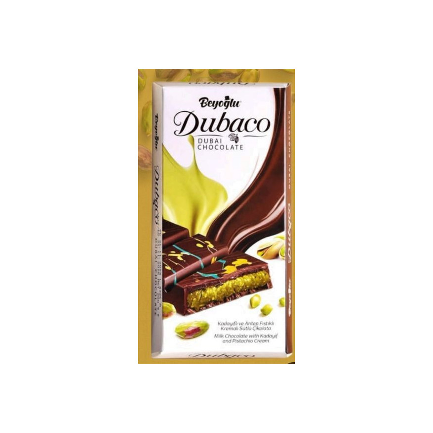Tablette Dubai Chocolate 95g - Oh Gourmand