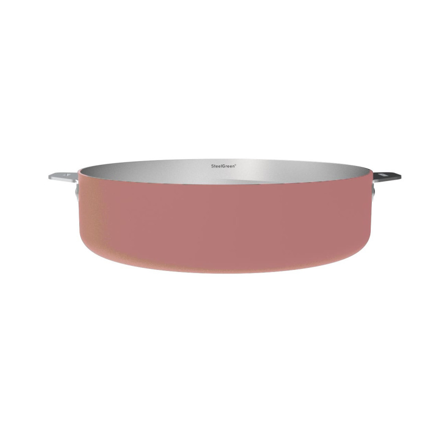 La Merveilleuse sauteuse inox 28 cm guimauve - Cookut