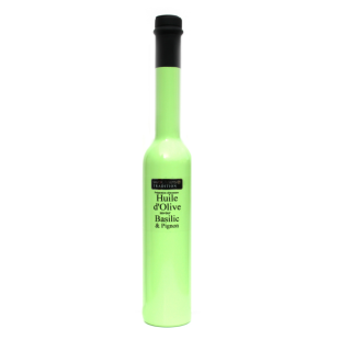 Huile d´olive saveur basilic pignon 20 cl sérigraphiée - Sa Huile d´olive saveur basilic pignon 20 cl sérigraphiée - Sa