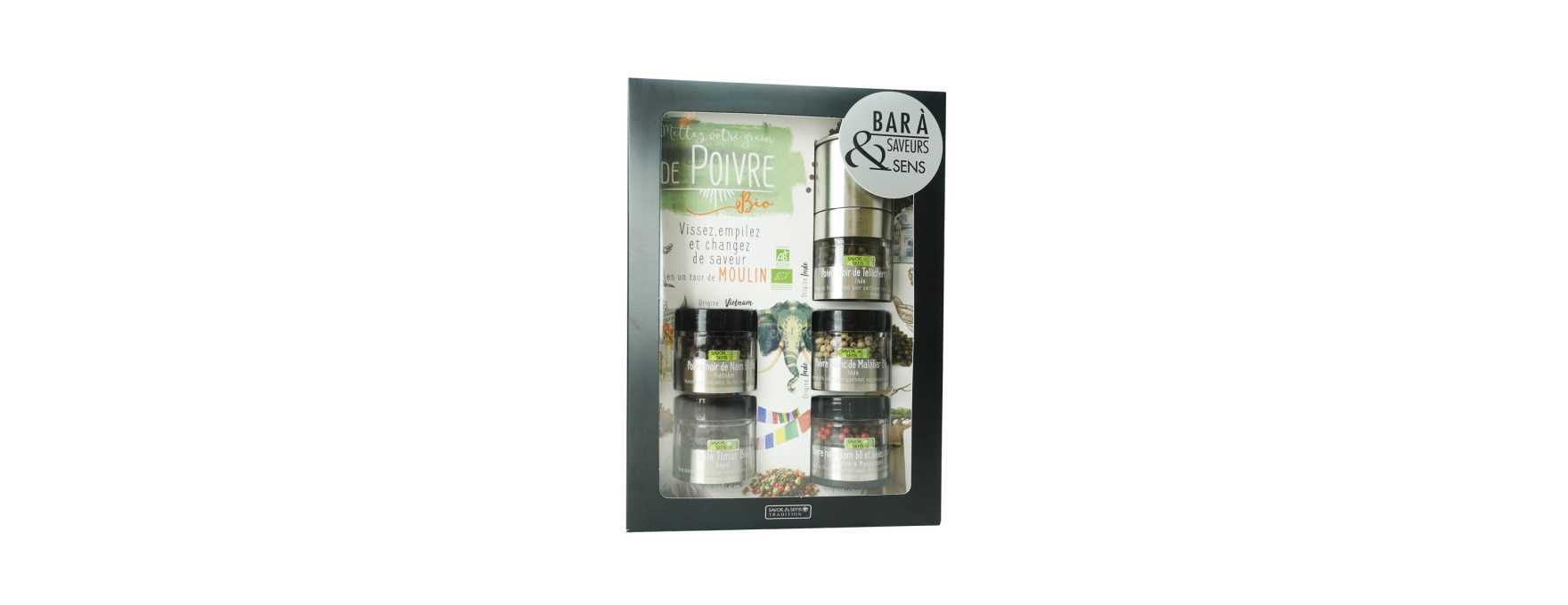 Bar à saveurs 5 poivres bio - Savor et Sens