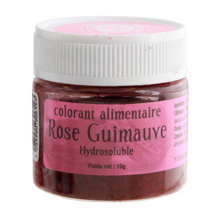 Colorant alimentaire en poudre hydrosoluble rose guimauve 10