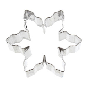 Emporte-pièce en inox de Noël : flocon de Noël 6 cm - Alice Délice Emporte-pièce en inox de Noël : flocon de Noël 6 cm - Alice Délice
