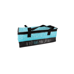 Sac isotherme spécial bûche de Noël 36 x 15 x 15 cm - Patisd Sac isotherme spécial bûche de Noël 36 x 15 x 15 cm - Patisd