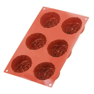 Moule en silicone 6 roses - Alice Délice