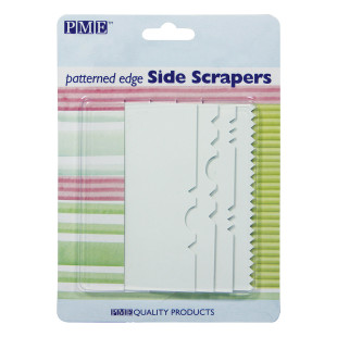 Lot de 4 peignes racleurs en plastique à motifs : idéal pour