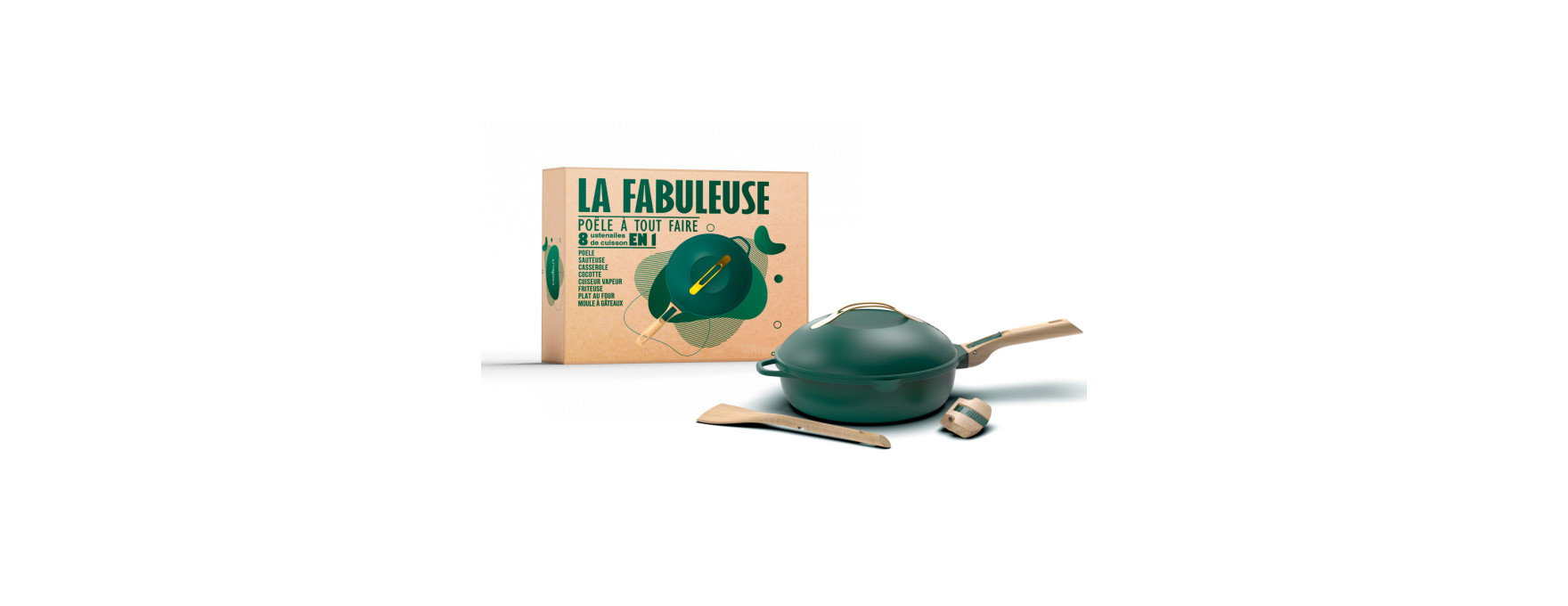 Poêle 8 en 1 La fabuleuse 28 cm Canopée  - Cookut