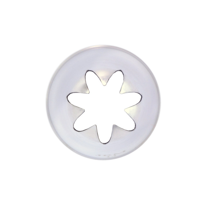 Douille en inox : fleur 15 mm  1J - PME