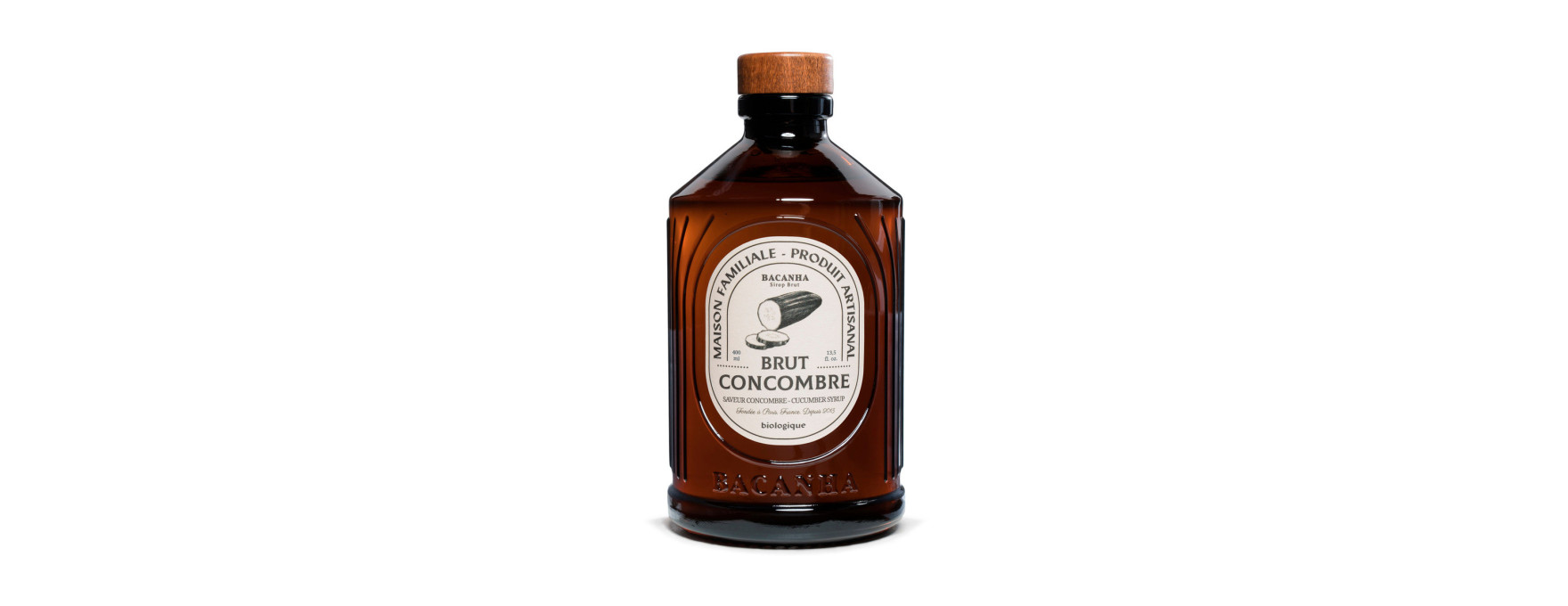Sirop brut de concombre bio 400 ml - Bacanha
