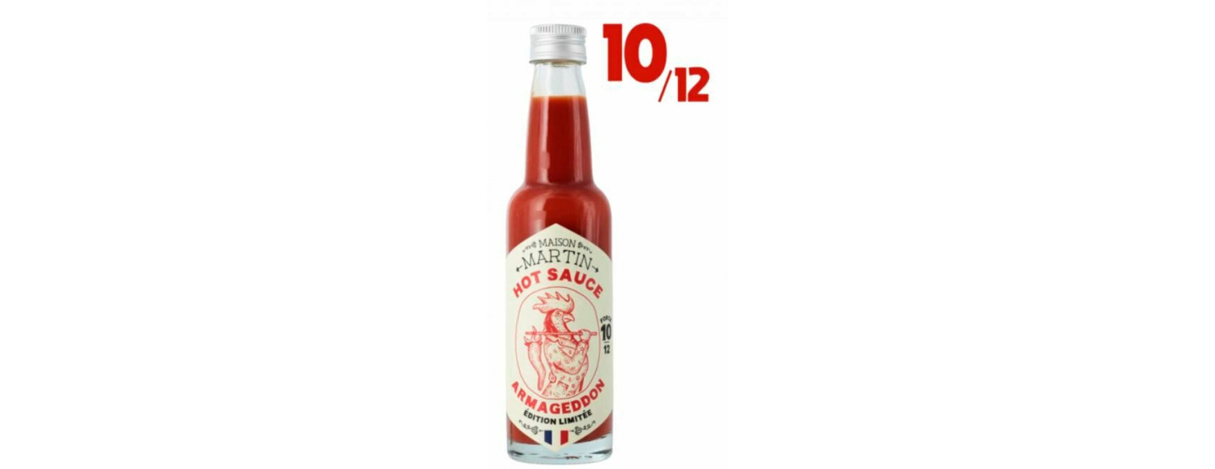 Sauce piment pur cru Armageddon 10/12 100 ml - Maison Martin