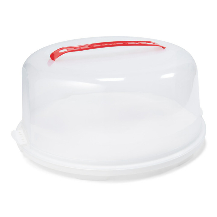 Boîte de transport à gâteaux avec poignée ronde en plastique