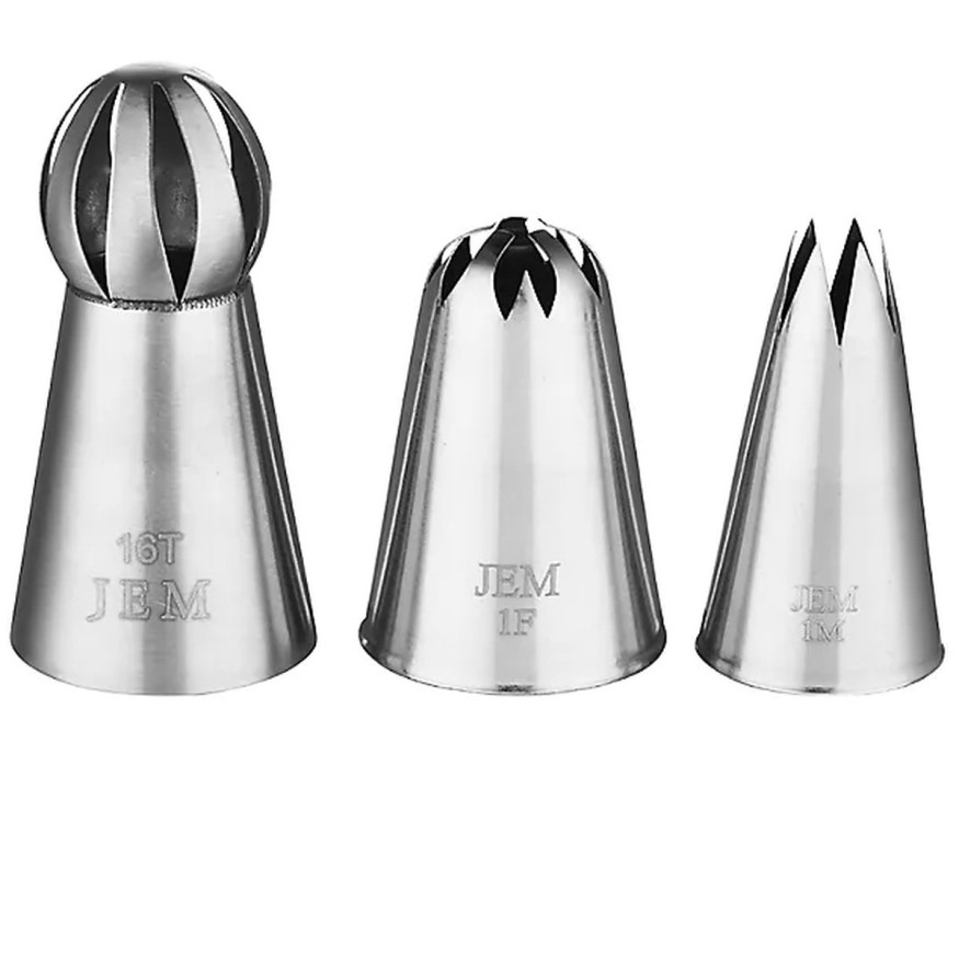 Set de douilles en inox cupcakes collection : fleur rose  1F