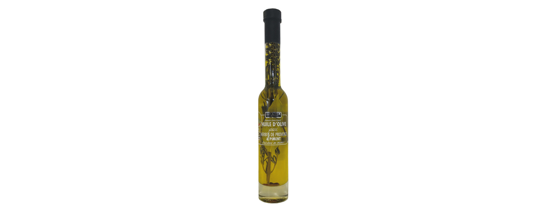 Huile d'olive herbes de Provence, piment 20cl -Savor et sens