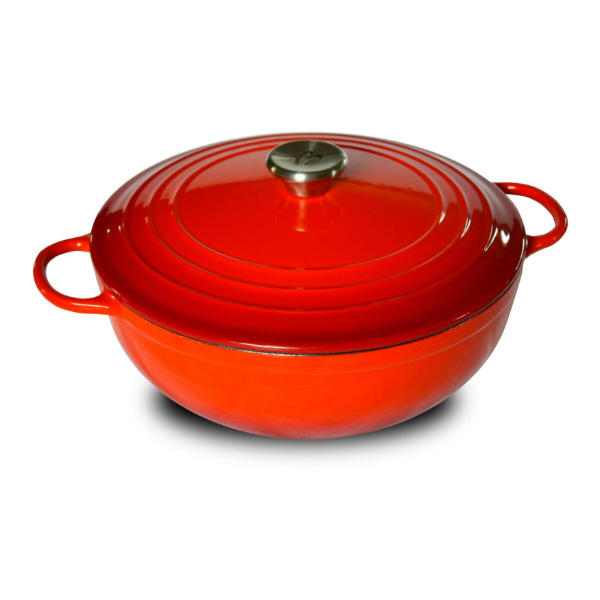 Cocotte en fonte ronde 24 cm avec couvercle 3L Tradition - B