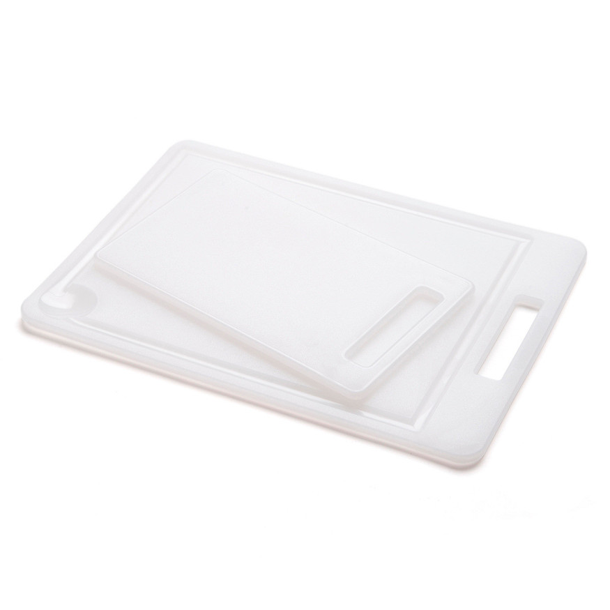 Set de 2 planches blanches antibacteriennes en polyéthylène 