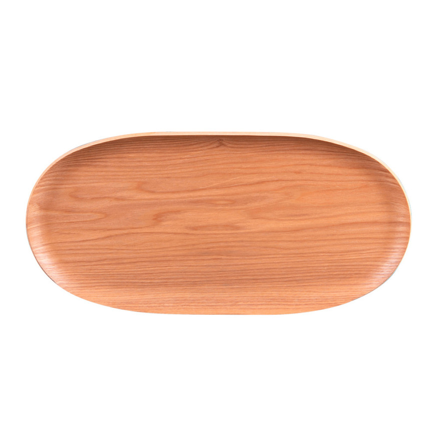 Plateau ovale en bois naturel 31*15cm - Table passion