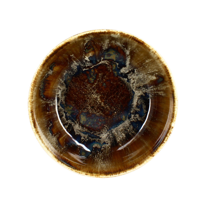 Saladier 16 cm en porcelaine marron Volcano - Novastyl