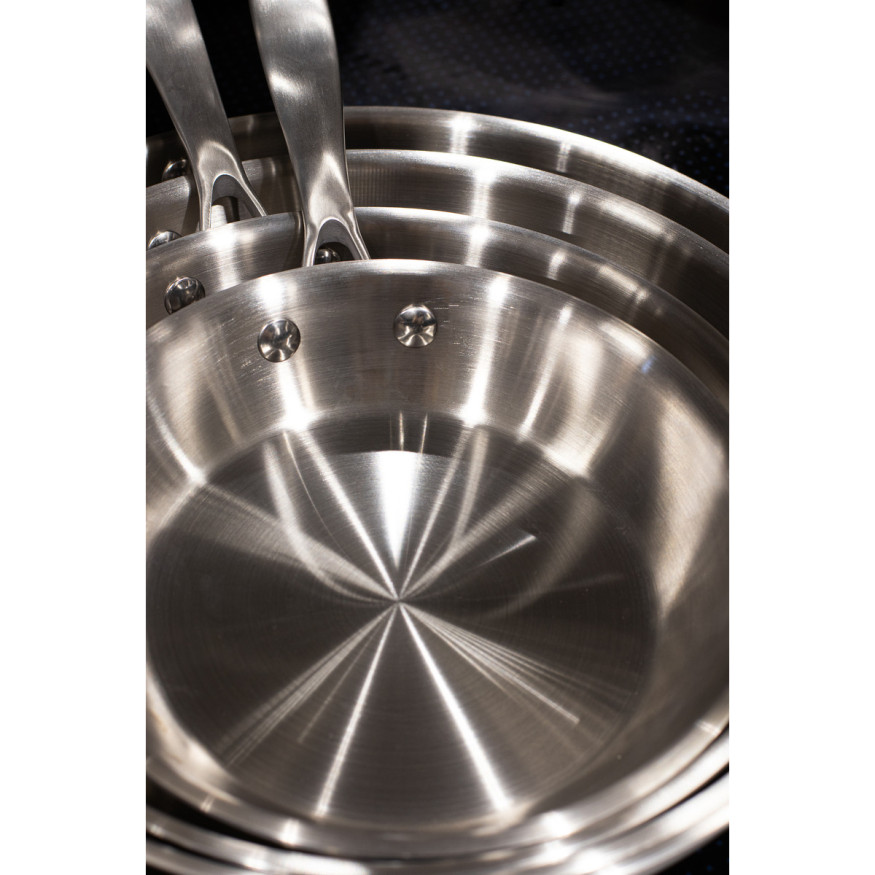 Poêle triply inox 28 cm sans PFAS - Menastyl